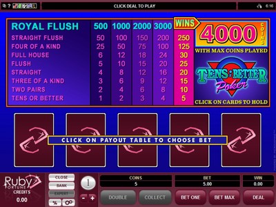 Ruby Fortune Casino Screenshot